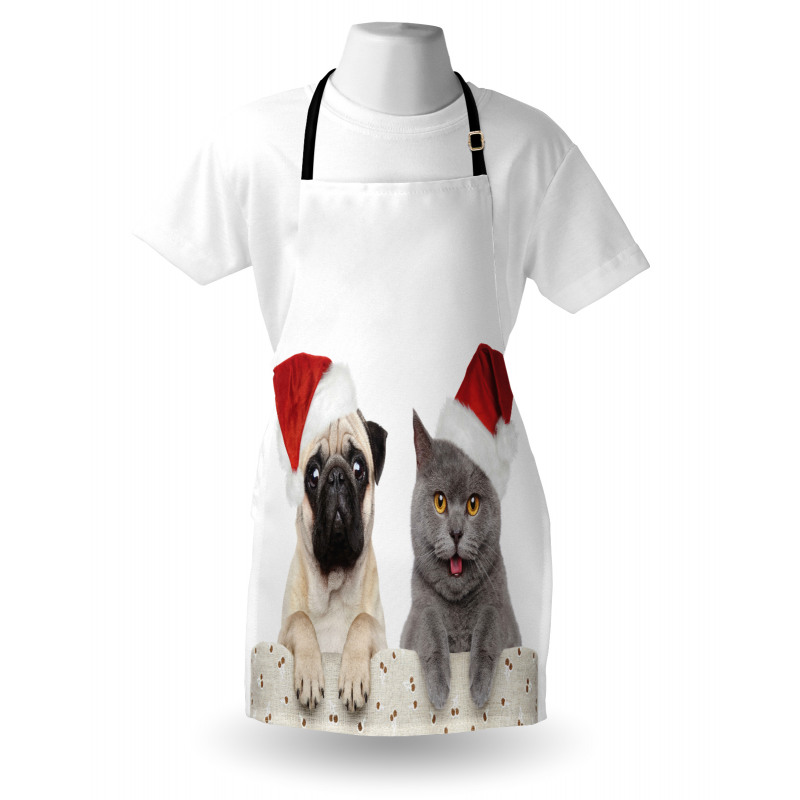 Christmas Themed Dog Photo Apron