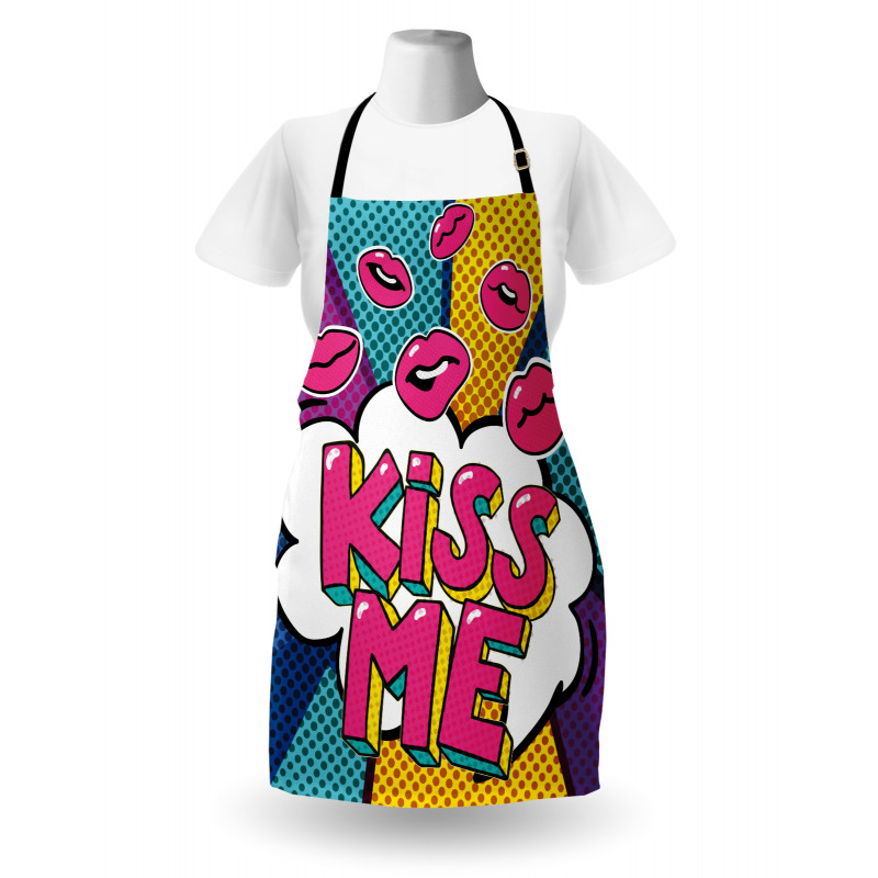 Word Bubble Pop Art Style Apron