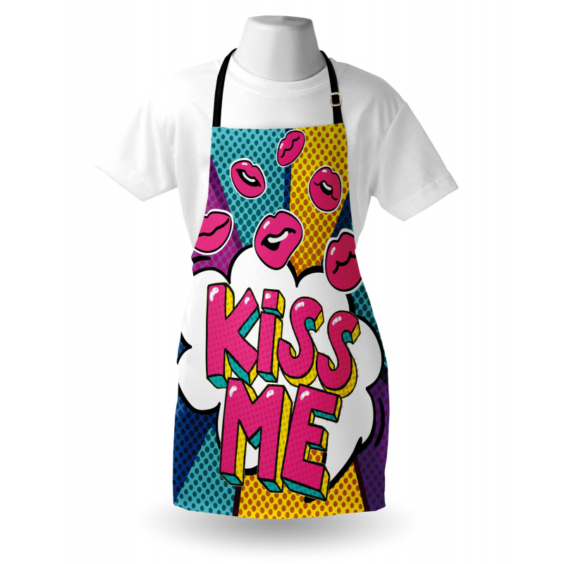 Word Bubble Pop Art Style Apron