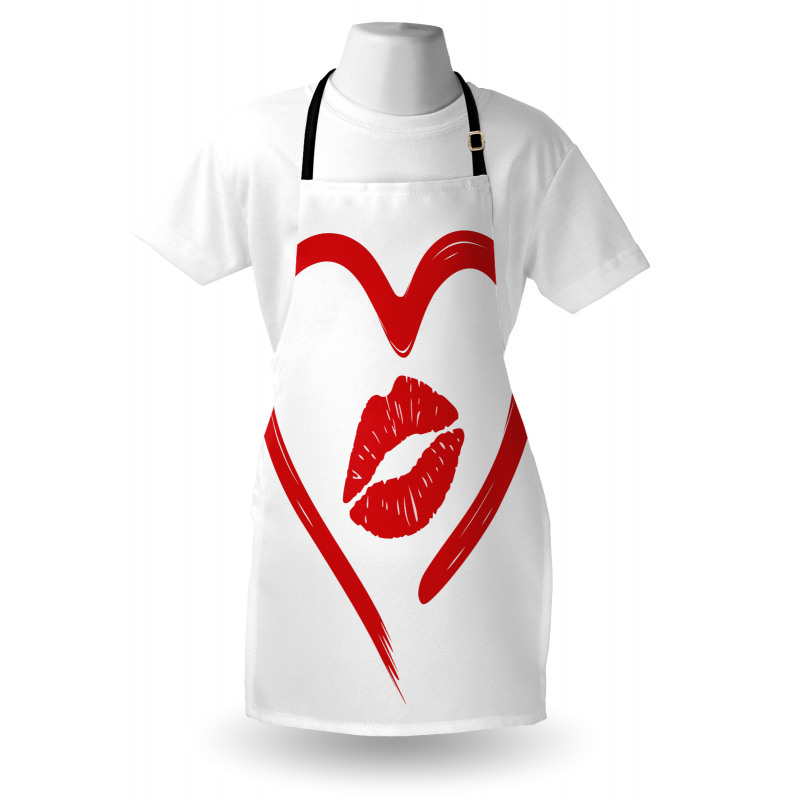 Romance Passion Lipstick Apron