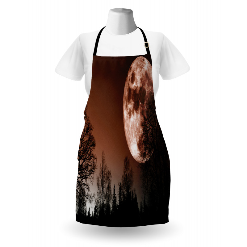 Abstract Colored Forest Apron