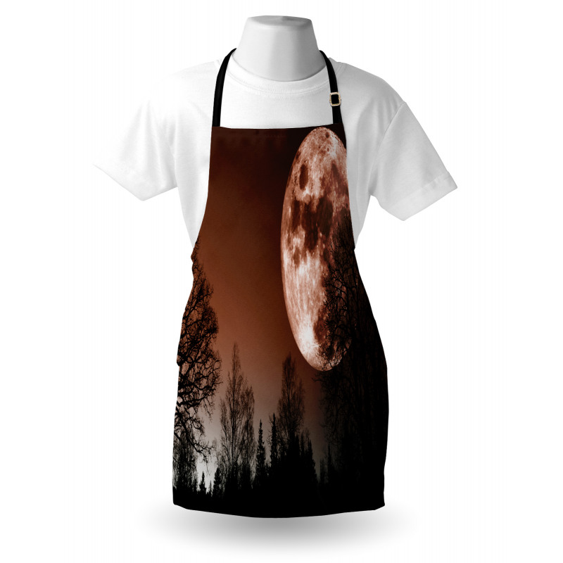 Abstract Colored Forest Apron
