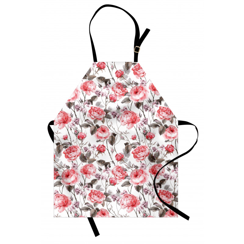 Classic Floral Watercolor Apron