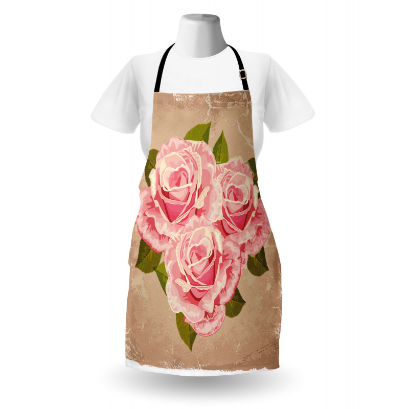 Pink Bouquet of Flowers Apron