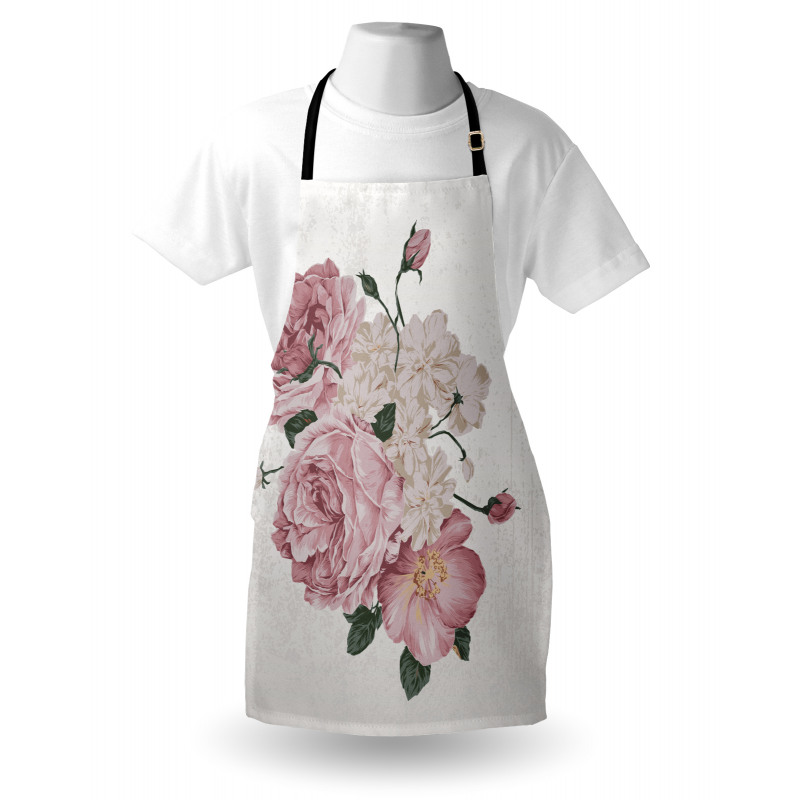 Old Roses Corsage Grunge Apron