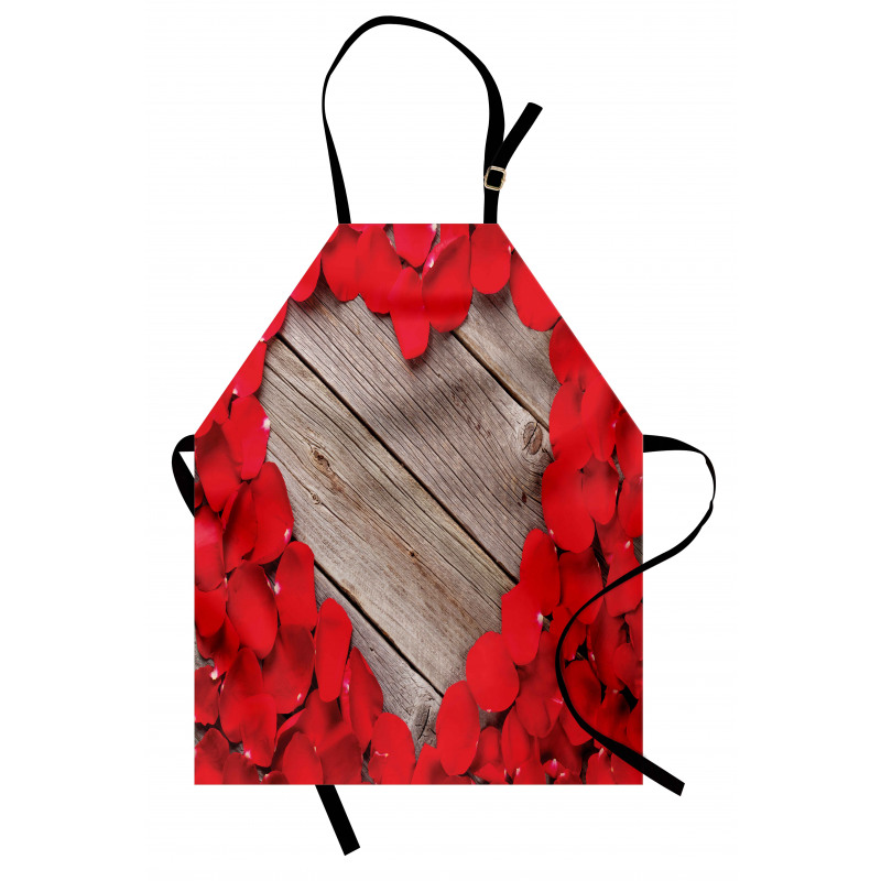 Vibrant Petals Heart Shape Apron