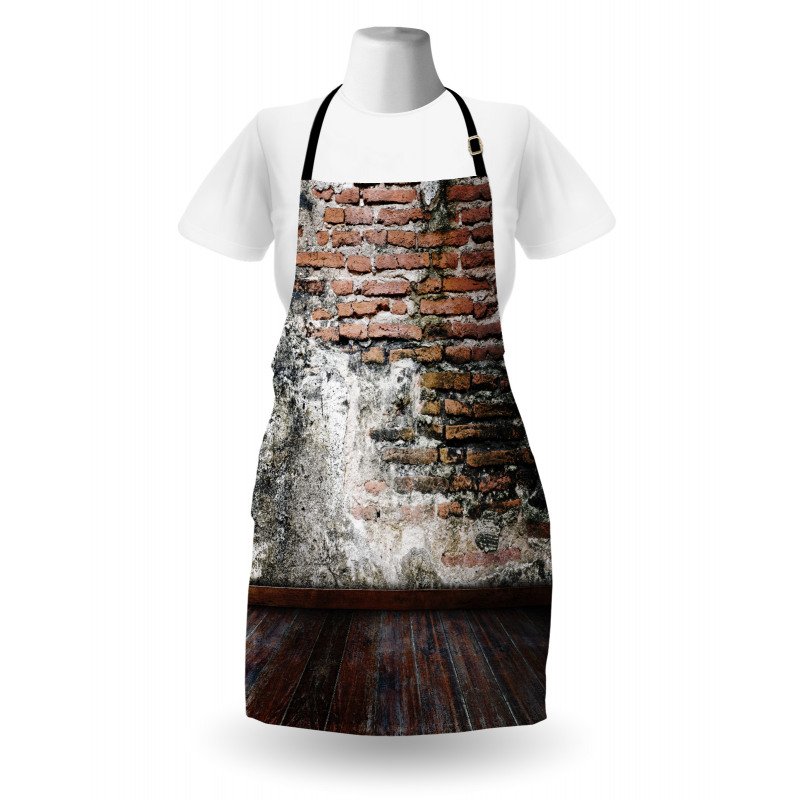 Worn Looking Wall Photo Apron