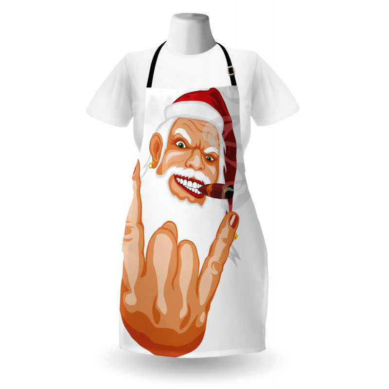 Rocker Santa Claus Apron