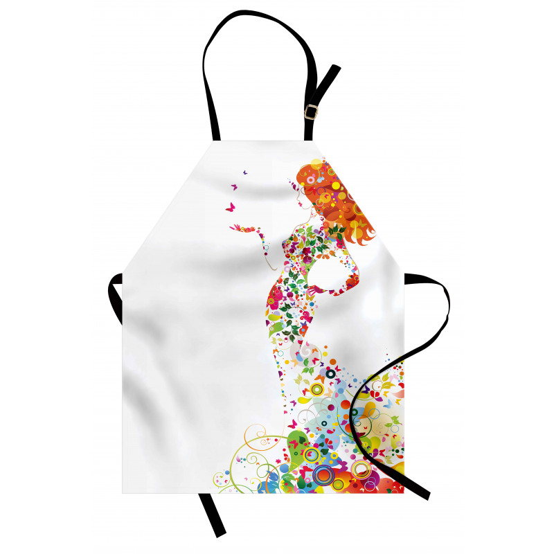 Summer Lady Silhouette Apron