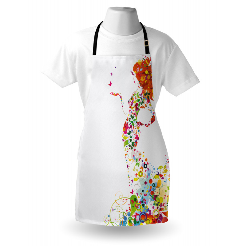 Summer Lady Silhouette Apron