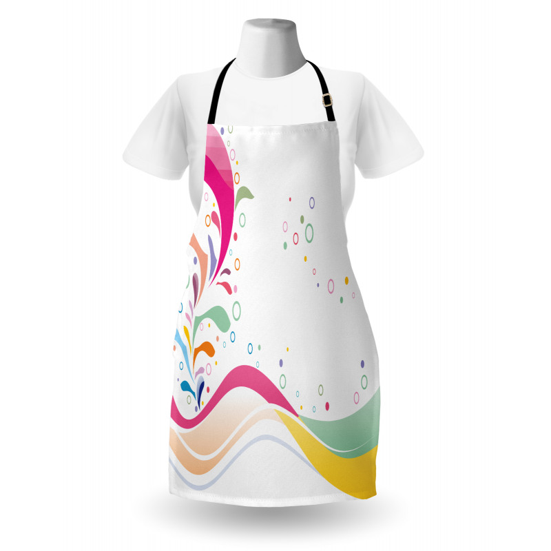 Vivid Bubbles Dots Apron