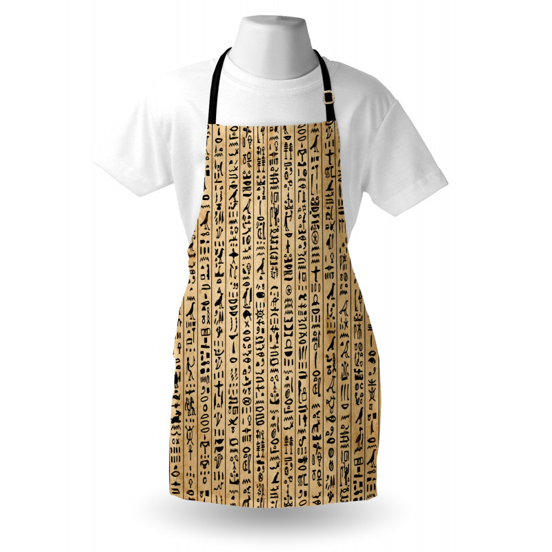 Antik Mutfak Önlüğü Mısır Hiyeroglif Yazısı Papirüs El Yazması