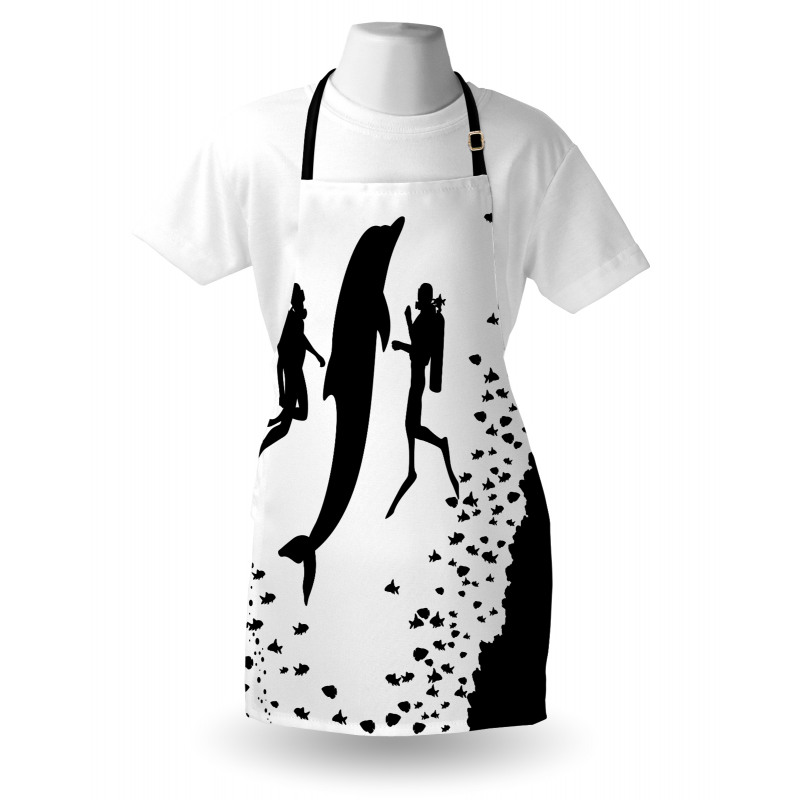 Scuba Divers Swimming Apron