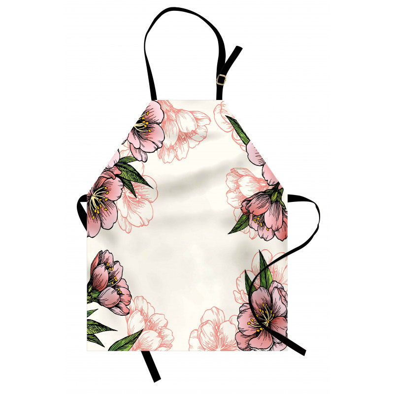 Botanical Spring Flowers Apron