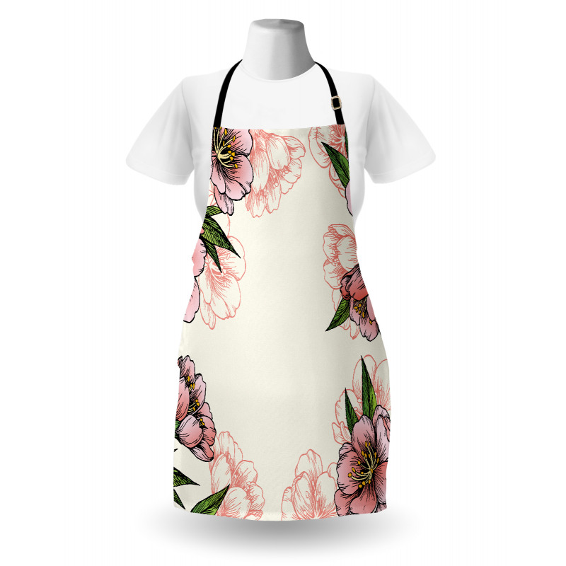 Botanical Spring Flowers Apron