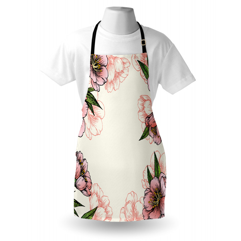 Botanical Spring Flowers Apron