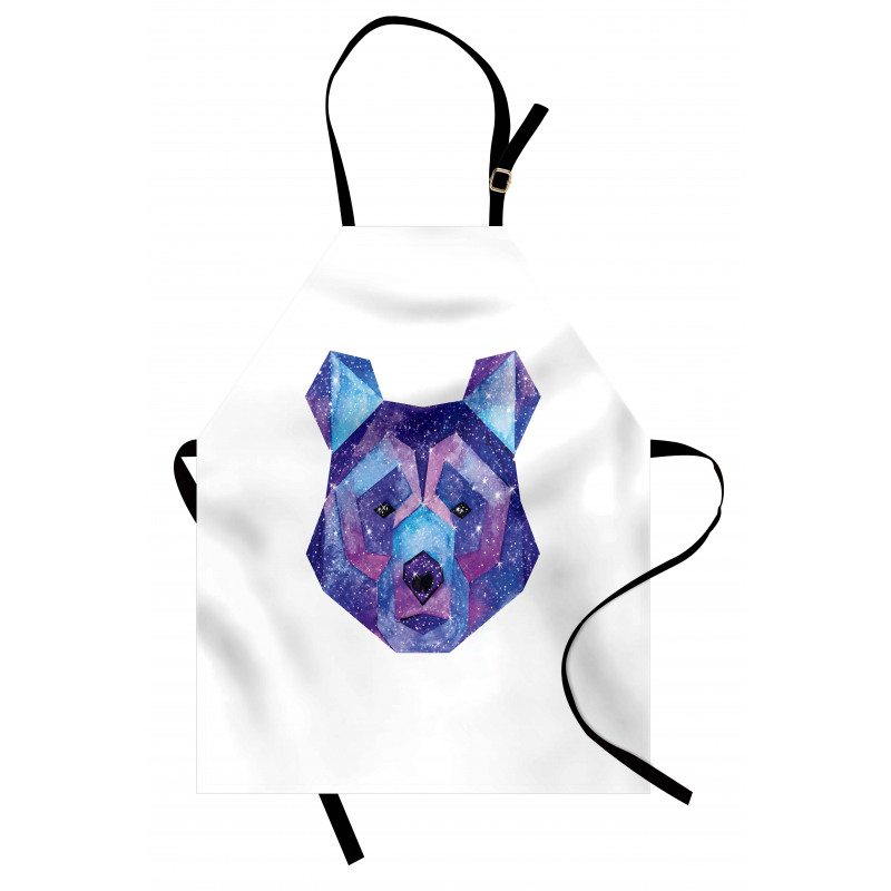 Cosmic Polygonal Portrait Apron