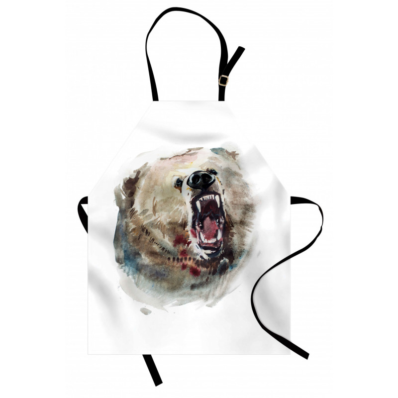 Watercolor Vicious Growl Apron