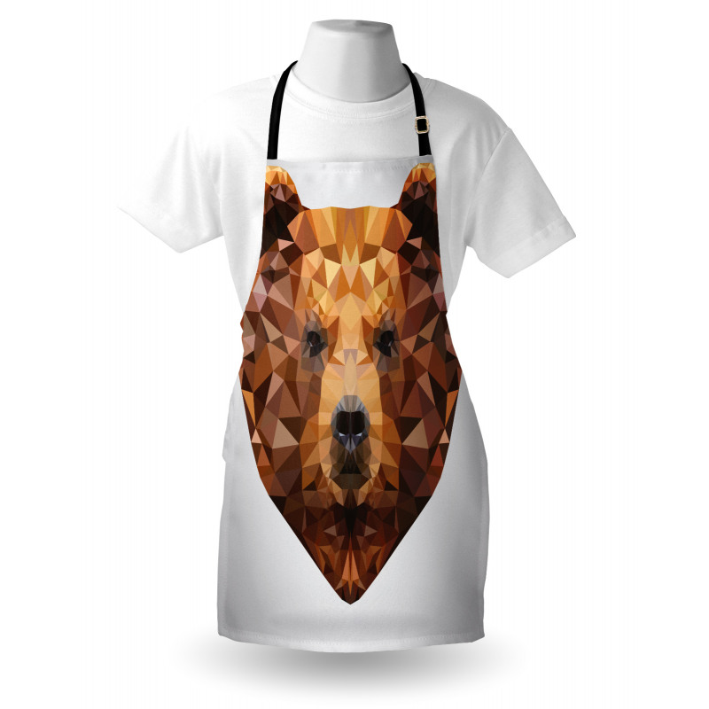 Geometric Modern Portrait Apron