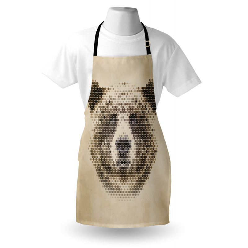 Dotted Animal Head Modern Apron