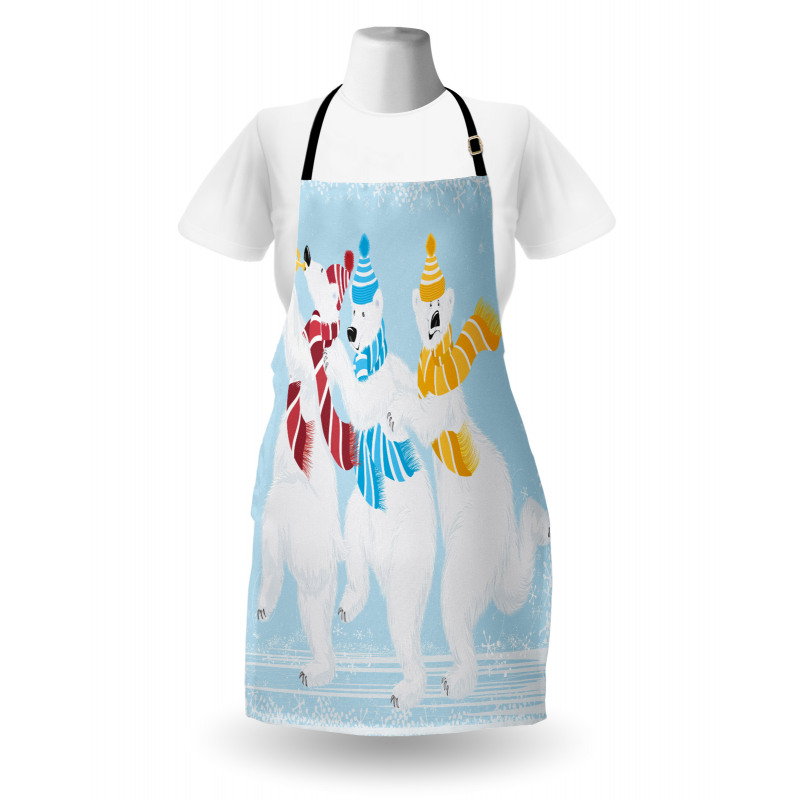 Xmas at North Pole Funny Apron