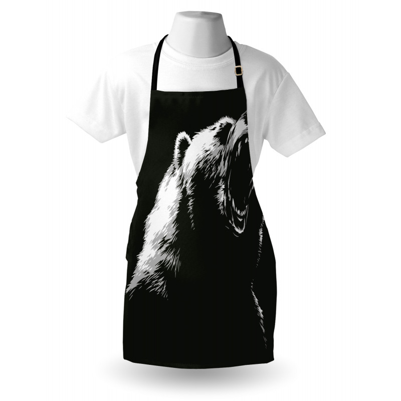 Sketch Art Carnivore Roar Apron