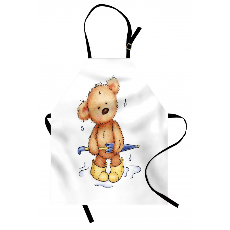 Teddy Bear Rain Umbrella Apron