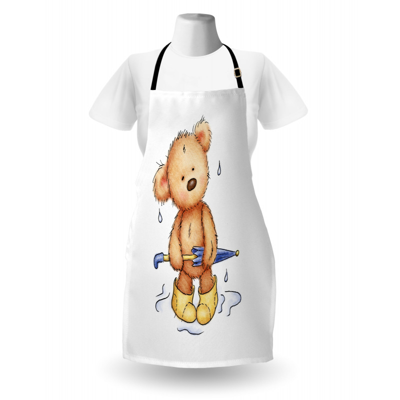 Teddy Bear Rain Umbrella Apron