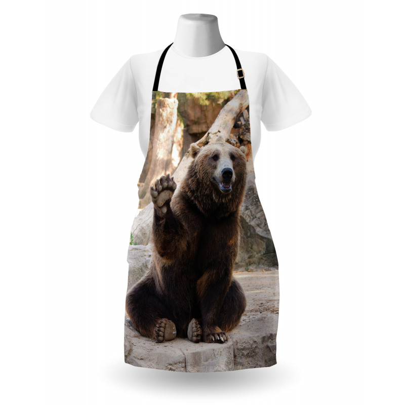 Friendly Animal Waving Paw Apron