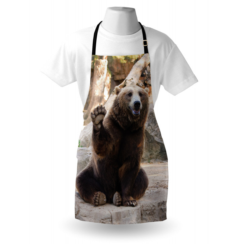 Friendly Animal Waving Paw Apron