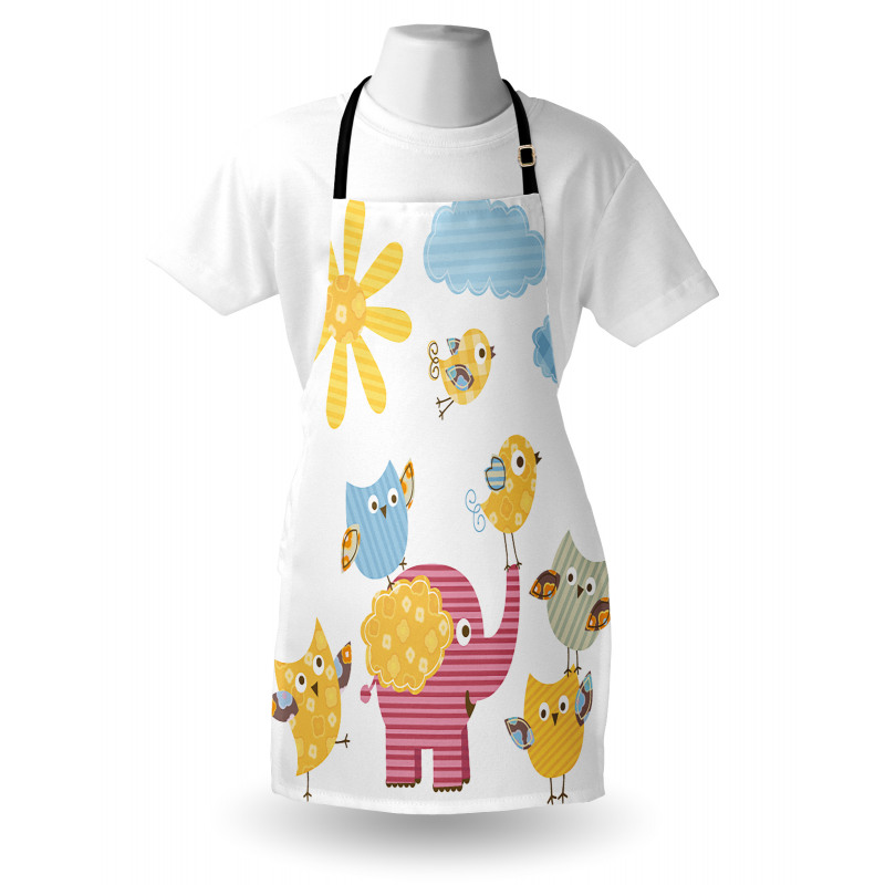 Colorful Birds Apron