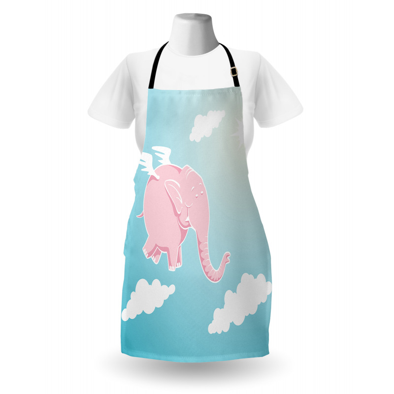 Pink Elephant Happiness Apron