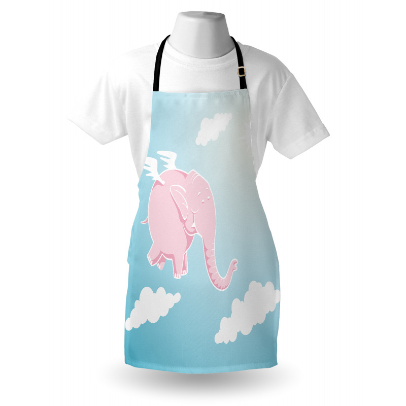 Pink Elephant Happiness Apron