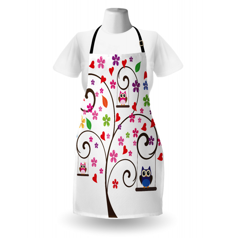 Fresh Spring Tree Curly Apron