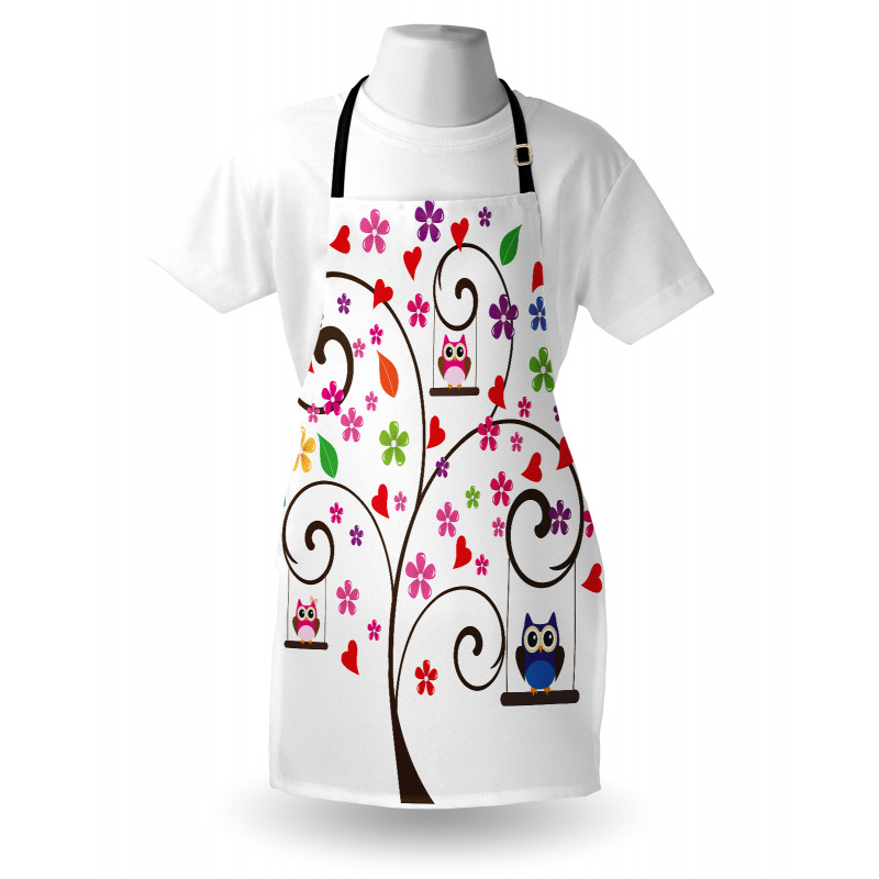 Fresh Spring Tree Curly Apron