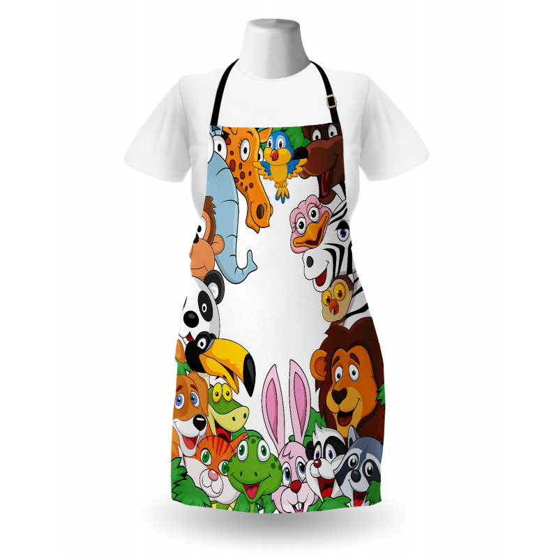 Tropical Jungle Animals Apron