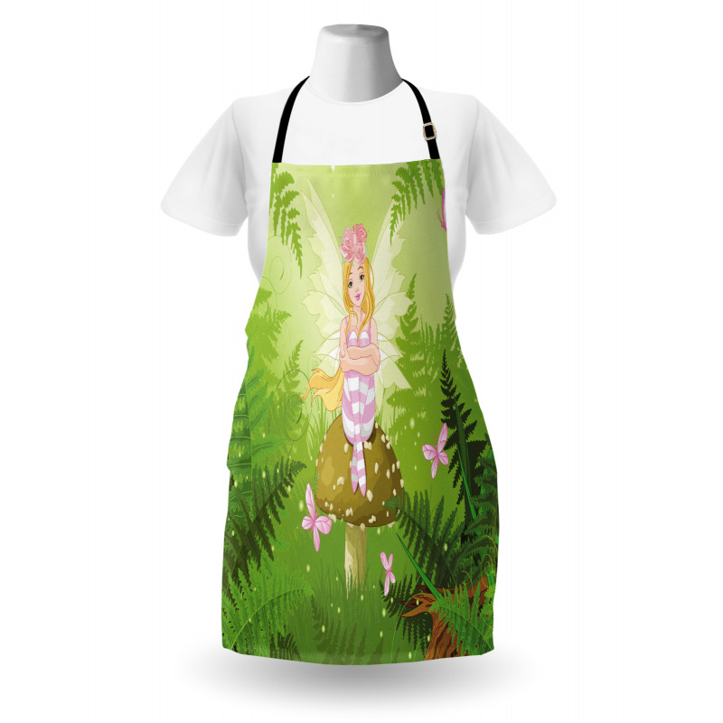 Fairy Girl Floral Hair Apron