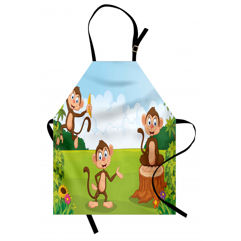 3 Monkeys Safari Apron