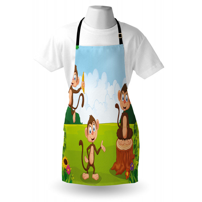 3 Monkeys Safari Apron