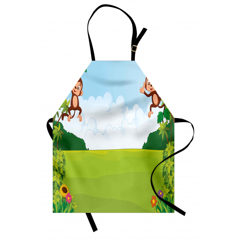 Monkeys on Vines Apron