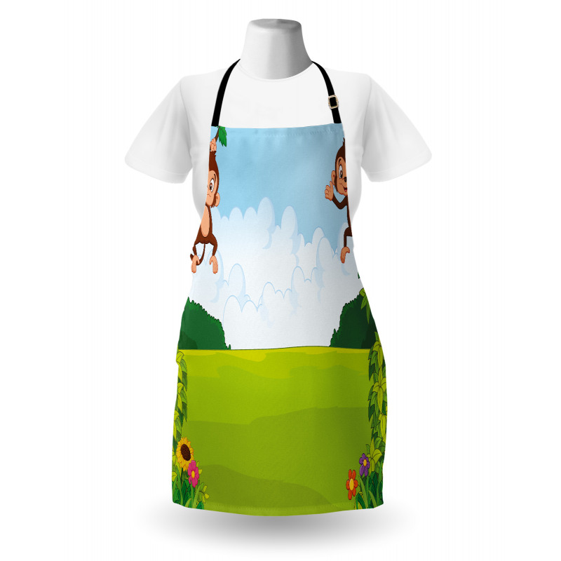 Monkeys on Vines Apron