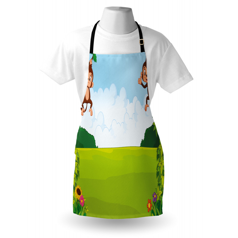 Monkeys on Vines Apron