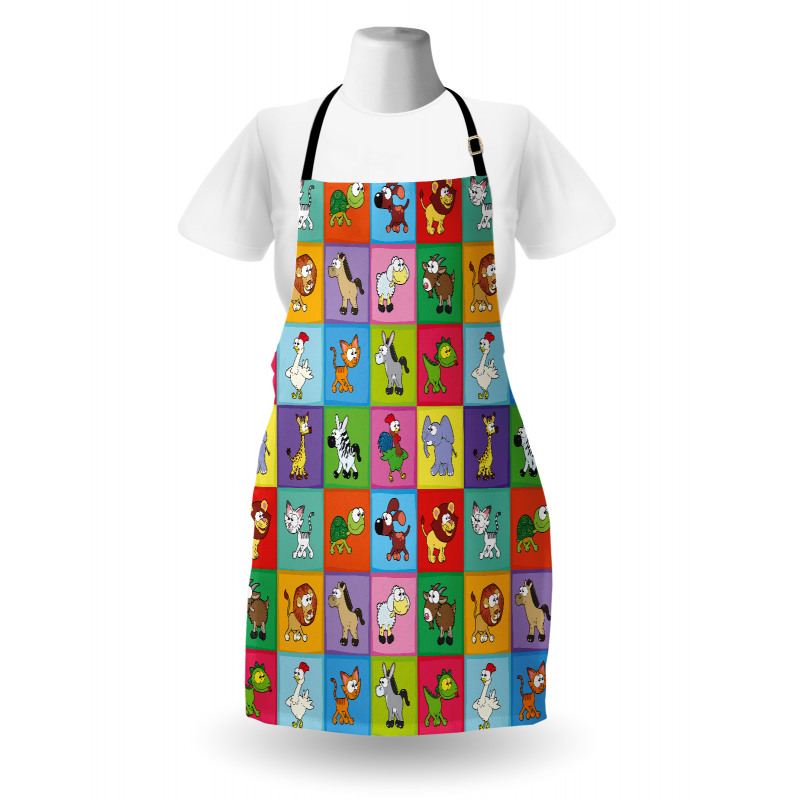 Funny Young Animals Apron