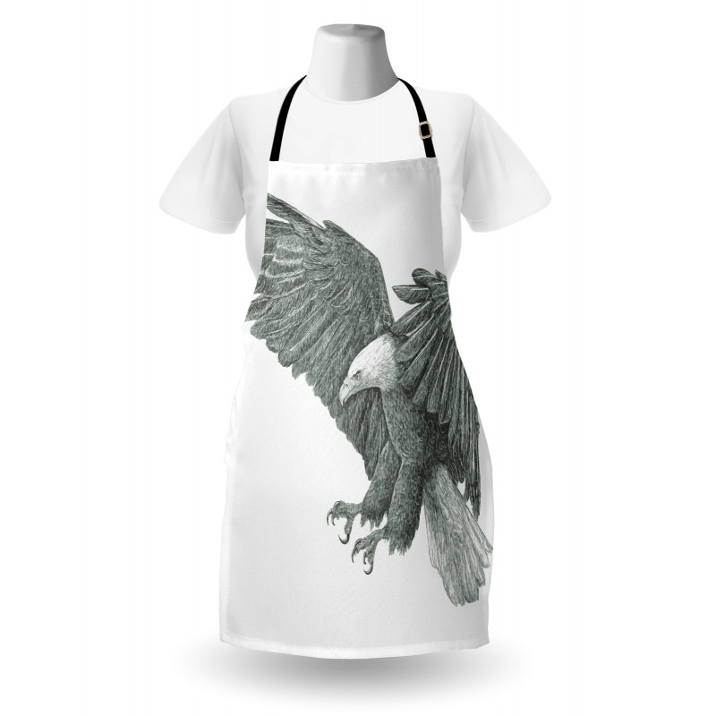 Monochrome Drawing Style Apron