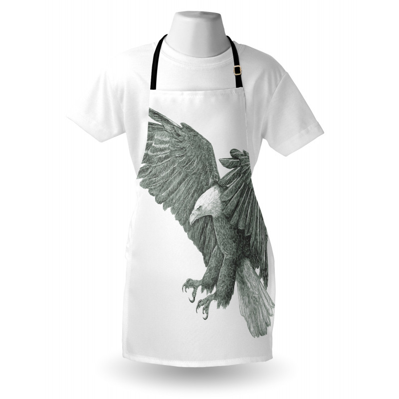 Monochrome Drawing Style Apron