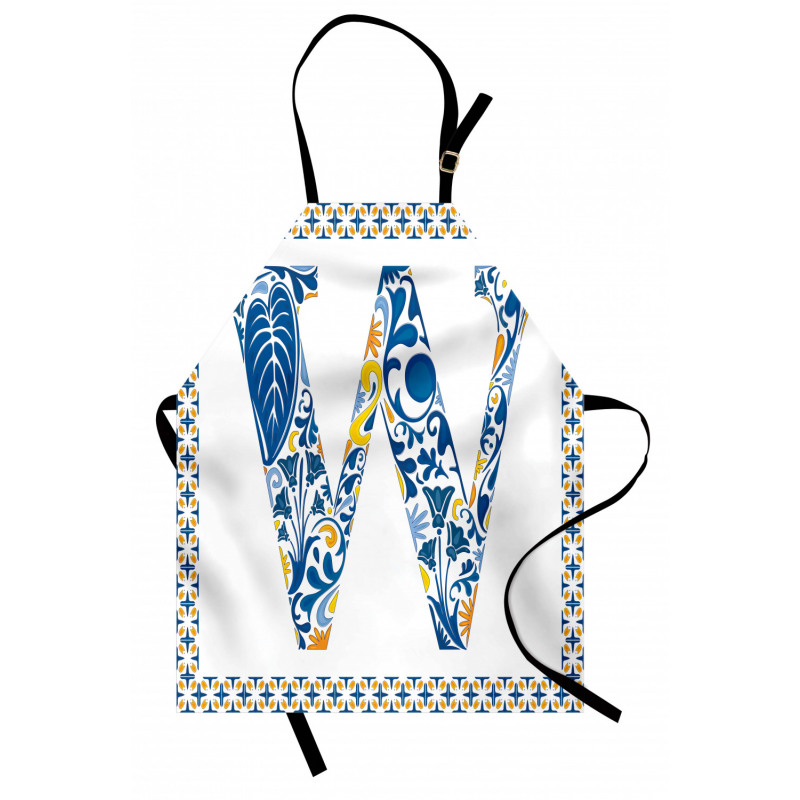 Floral ABC Theme Apron