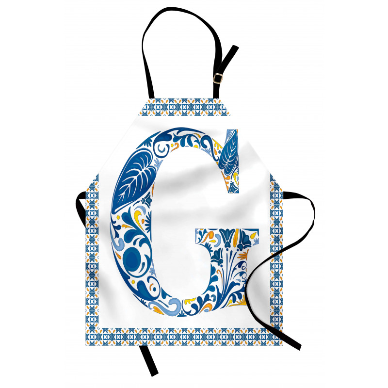 Tile Designed Letter G Apron