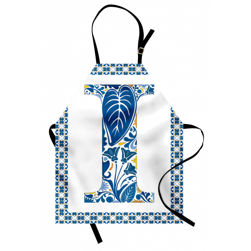 Flower Patterned Sign Apron