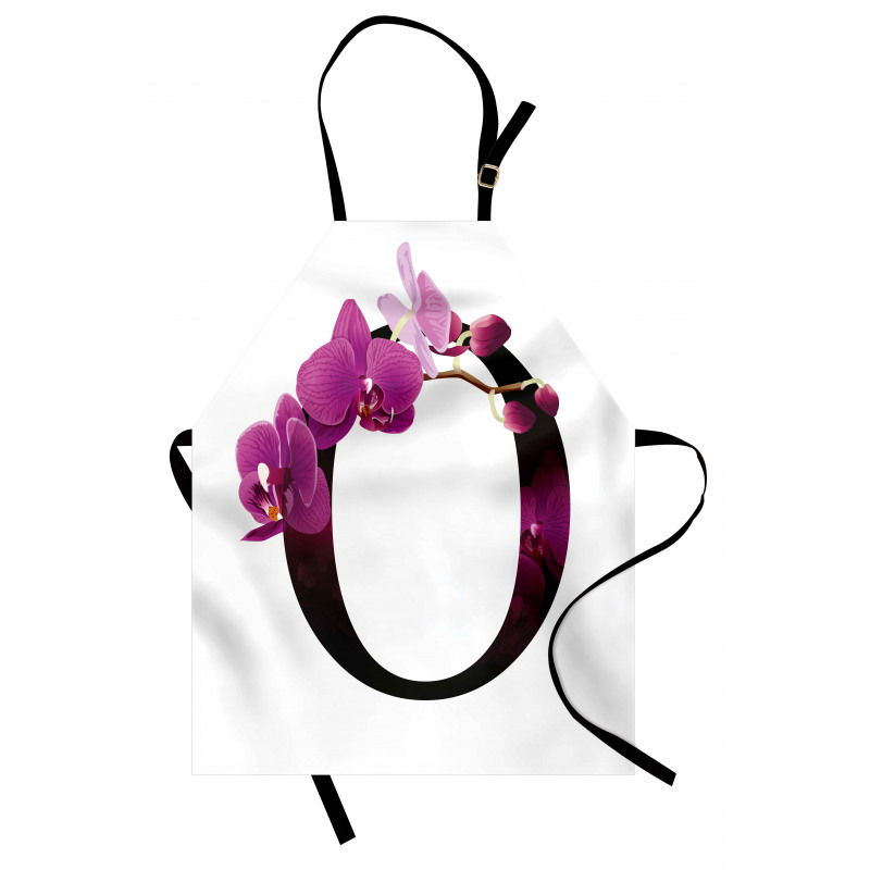 O Alphabet and Orchid Apron
