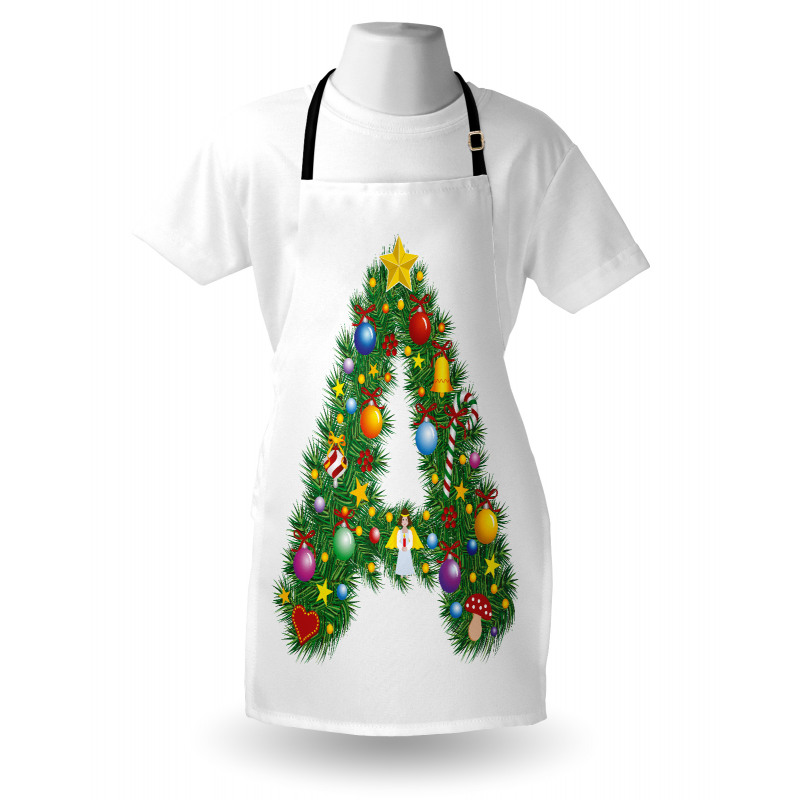 Winter Festivity Font Apron